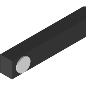 HELM GT Abstandsprofil 9 mm auf Maß schwarz matt