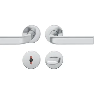 FSB Drückergarnitur 12 1242 ASL auf Rosette WC, Edelstahl matt