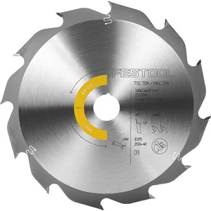 FESTOOL Panther Kreissägeblatt HW ø 160 x 20 x 1,6 Zähne 12 Wechselzahn Panther