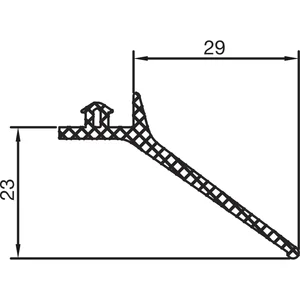 THYSSENKRUPP Syprotech Wandanschlussdichtung Easyline, EPDM coex/weiß