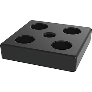 FATH Fussplatte verschraubbar 80 x 80 mm schwarz M16