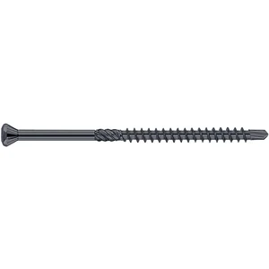 Hobotec Holzbohrschraube 3.2x 60 Torx 10 Edelstahl schwarz gehärtet mit Zierkopf