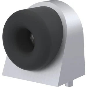 KWS Bodentürpuffer 2028, 37x48x50mm, Aluminium silber eloxiert