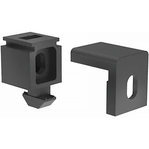 FATH Befestigungsblock 25 schwarz Nut 8