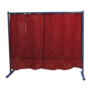 KEMPER Schweißerschutzwand 1-teilig Breite 2.10 m rot