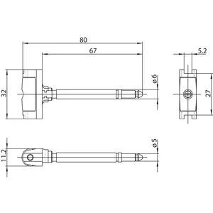 GU Rollenfalle für Mehrfachverriegelungsschloss Secury,Dornmaß 65 mm, verzinkt