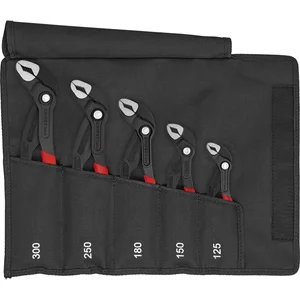 KNIPEX Wasserpumpenzangenset Cobra® 5-teilig 001955S5 in Rolltasche schwarz