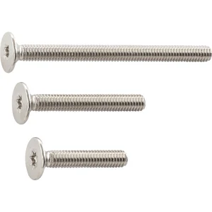 Griffschraube M 4x25 mm, Flach-Senkkopf mit TX 20, Stahl vernickelt