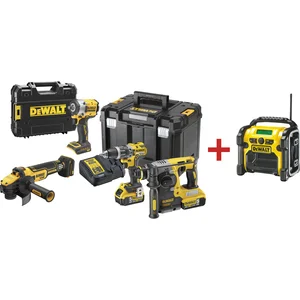 DEWALT Akku-Set Metall 18 V DCD796 / DCH273 / DCG409VSNT / DCF921NT-XJ / DCR019