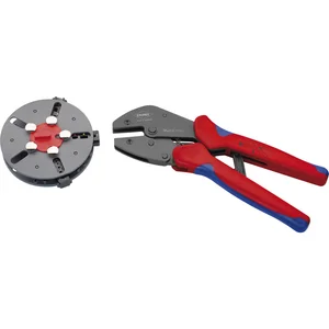 KNIPEX Crimpzange Multicrimp mit 3 Einsätzen Länge 250 mm