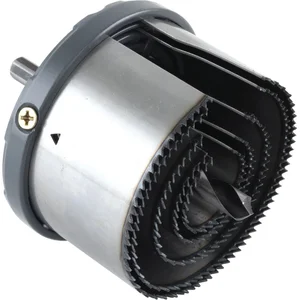 WOLFCRAFT Profi Lochsägen Set Industriequalität ø 28-75 mm 5-teilig