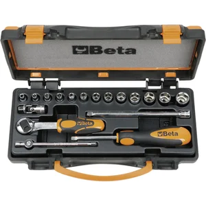 BETA Steckschlüssel-Satz 900/C13-5 1/4"vierkant mit Umschaltknarre 18-teilig