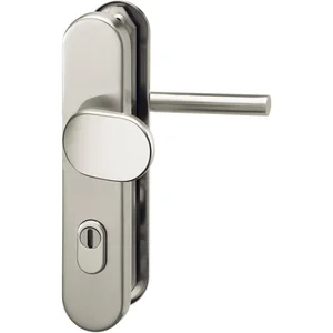 GRUNDMANN Sicherheits-Wechselgarnitur 2552 L-Form,KZS,8,5 mm,RC3,Edelstahl matt