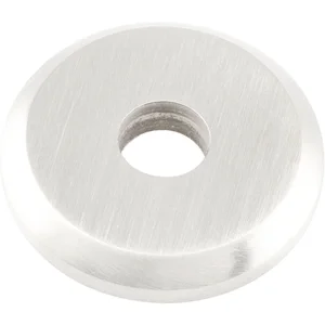 KWS Stützrosette f. Holz/Glastüren - ø 30mm, Innen ø 8,4 mm, silber eloxiert