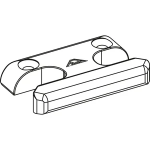 ROTO NT/NX Schließstück Holz Eurofalz 30 mm 13V Zink