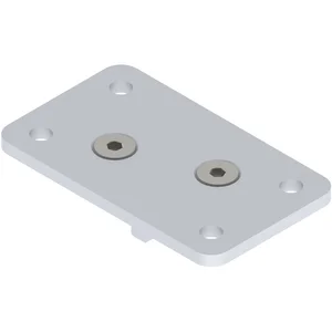 HELM 150 Deckenbefestigungsplatte Aluminium natur