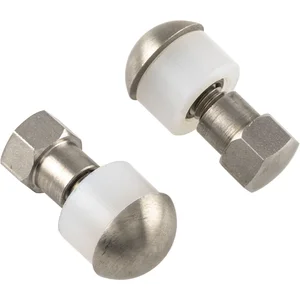 KWS Befestigungszubehör Glas P10 - paarweise, M6, für Modularsystem, Edelstahl
